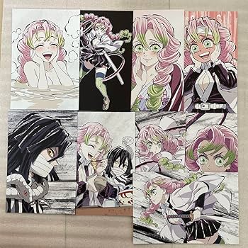 Amazon.co.jp: 全集中展 鬼滅 幕間画ポストカード 甘露寺蜜璃 伊